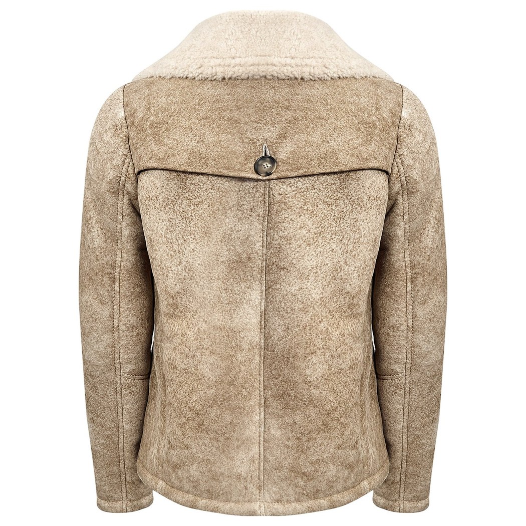 Bej Engracia Kadın Kürk Mont