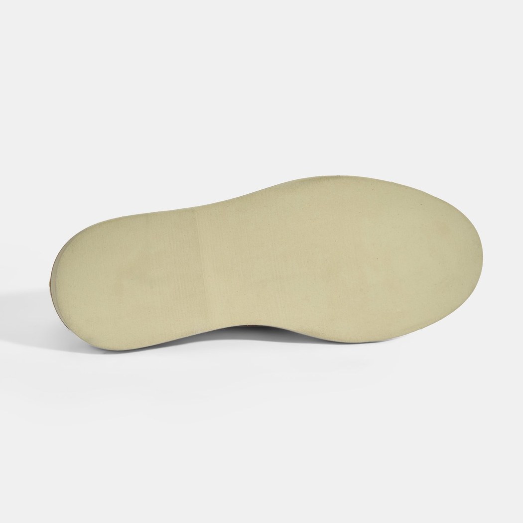 Bej Erkek Örgü Detaylı Süet Loafer