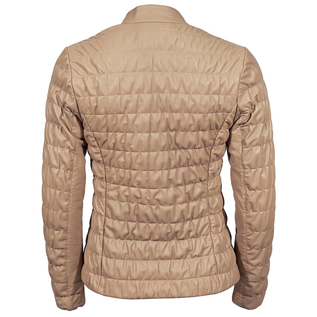 Bej Fernanda Kadın Deri Mont