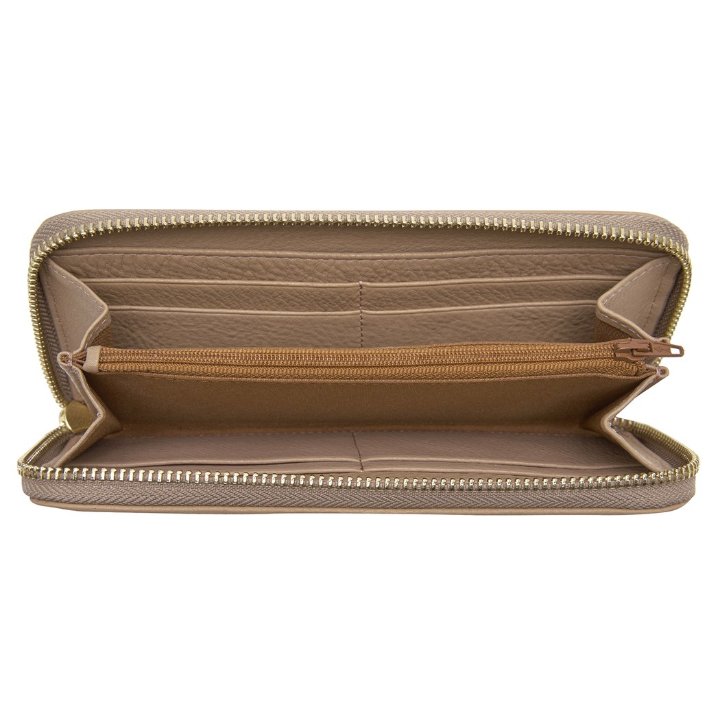 Bej Kadın Deri Cüzdan