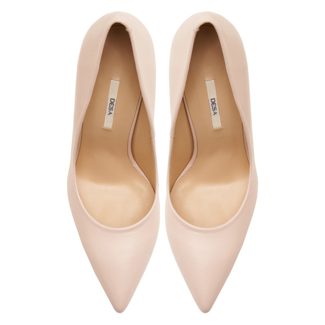 Bej Mia Kadın Deri Klasik Ayakkabı