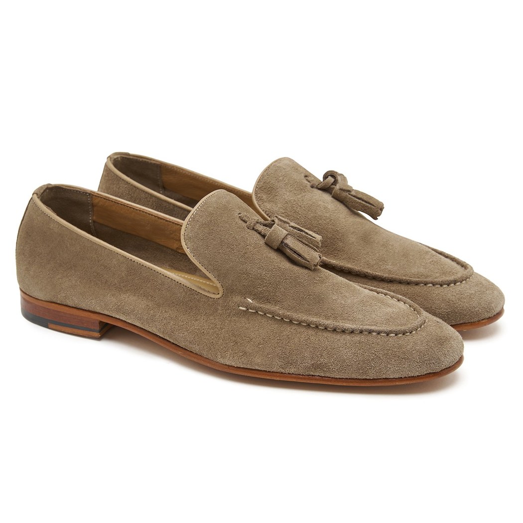 Bej Philip Erkek Süet Loafer