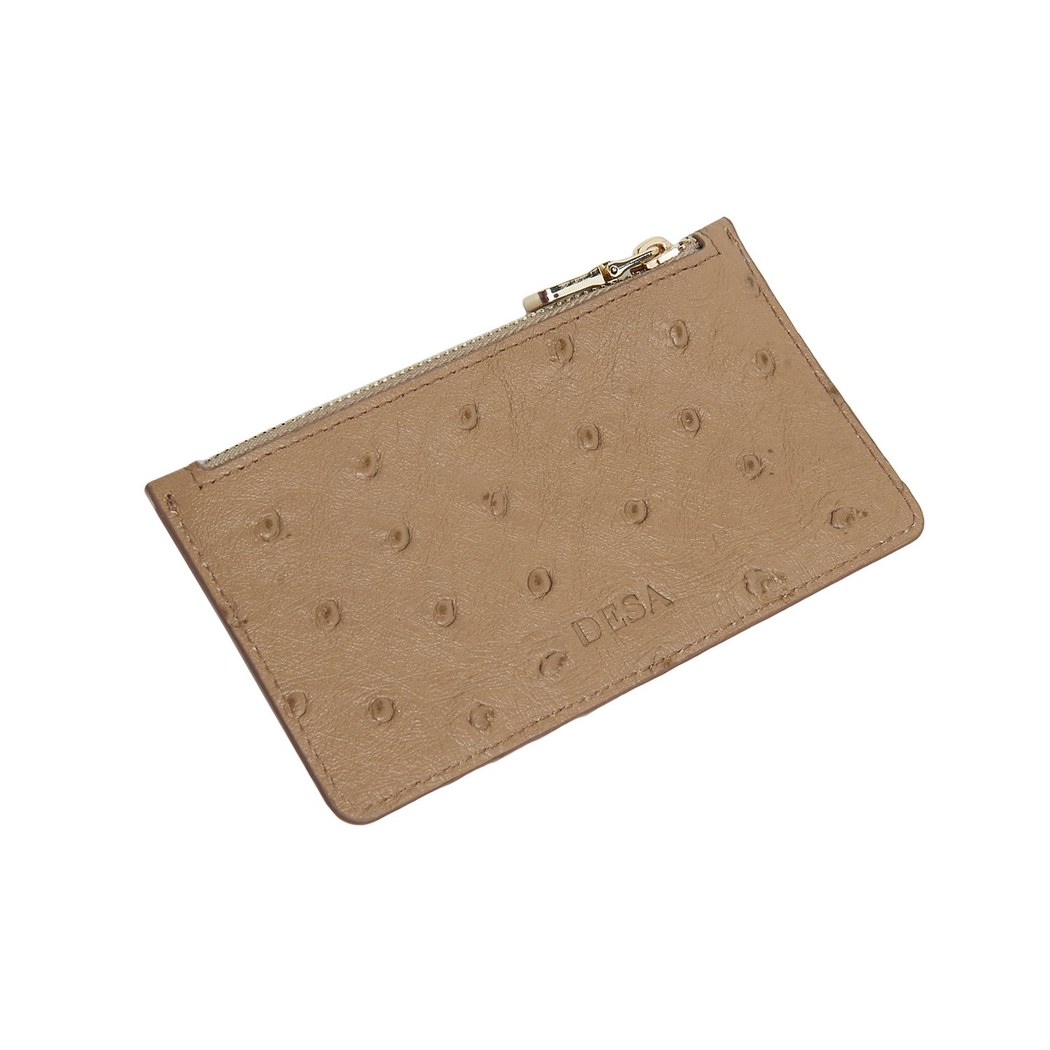 Bej Welkin Kadın Deri Kartlık