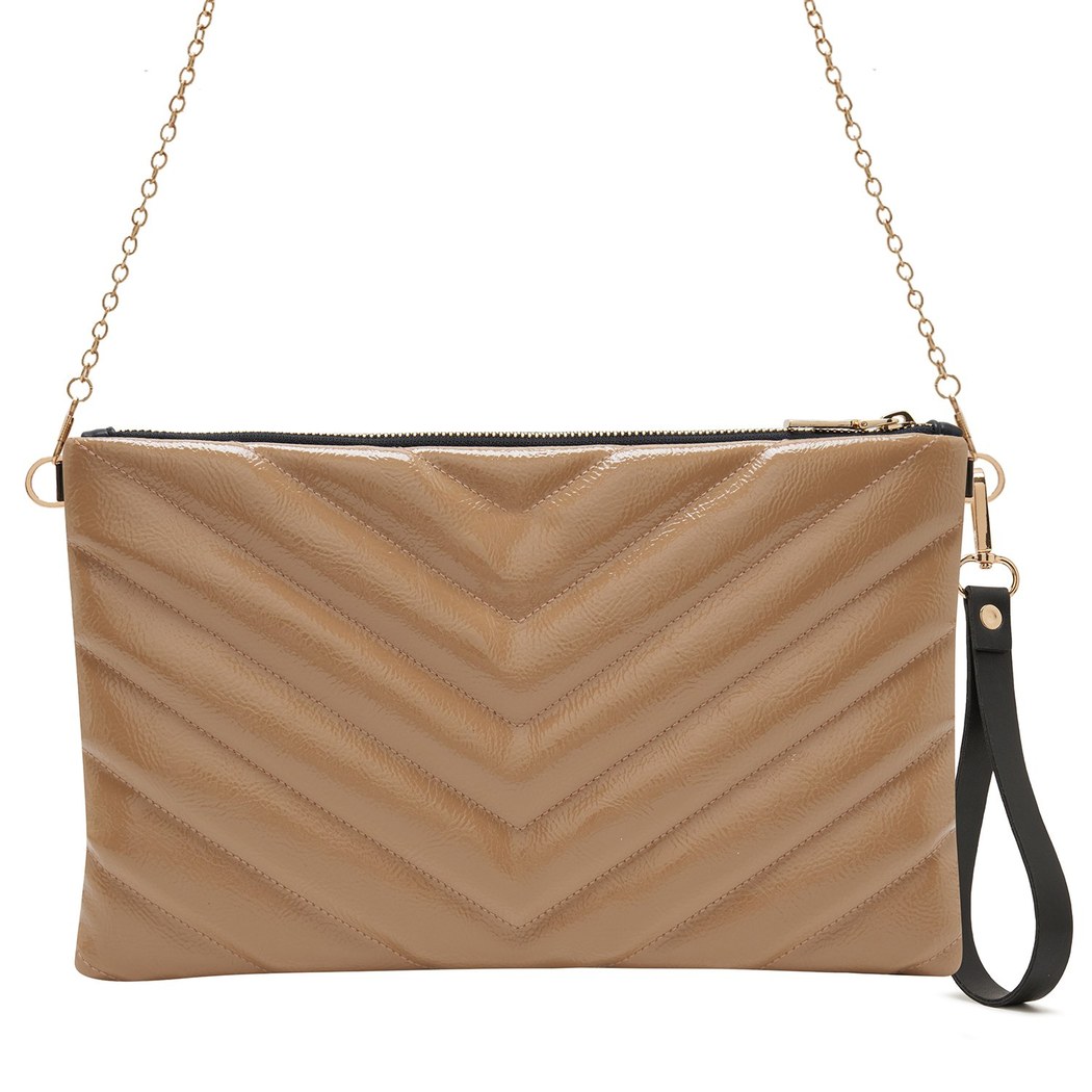 Belize Krem Kadın Kapitone Portföy Çanta