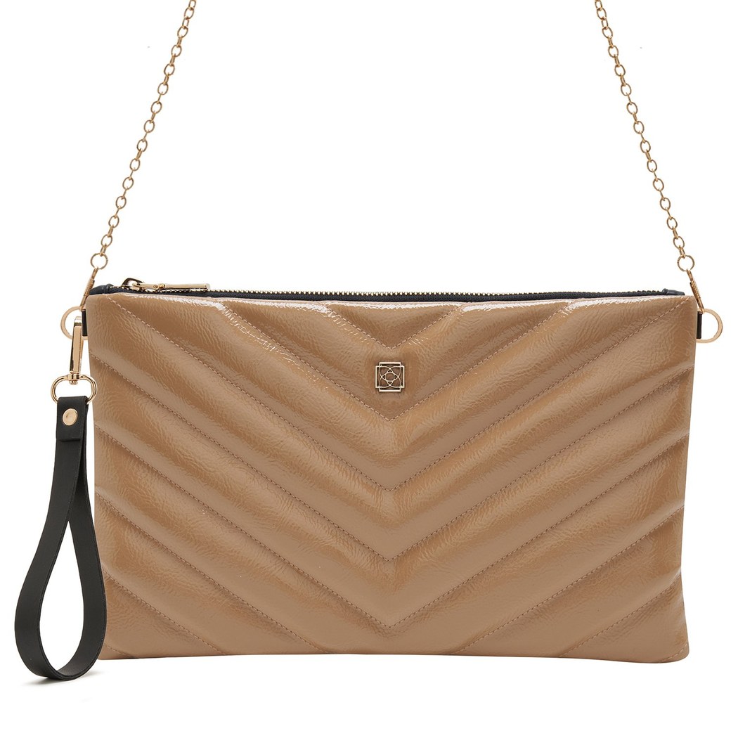 Belize Krem Kadın Kapitone Portföy Çanta