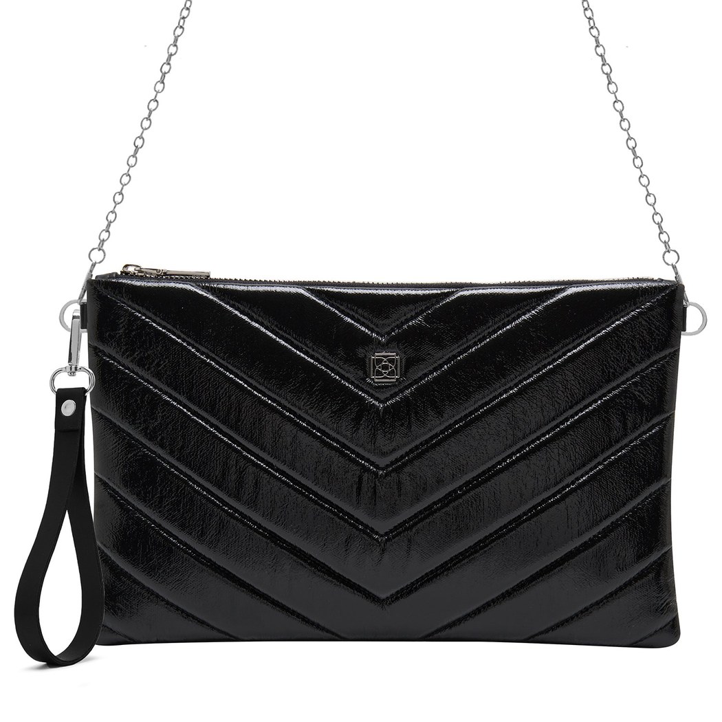 Belize Siyah Kadın Kapitone Portföy Çanta