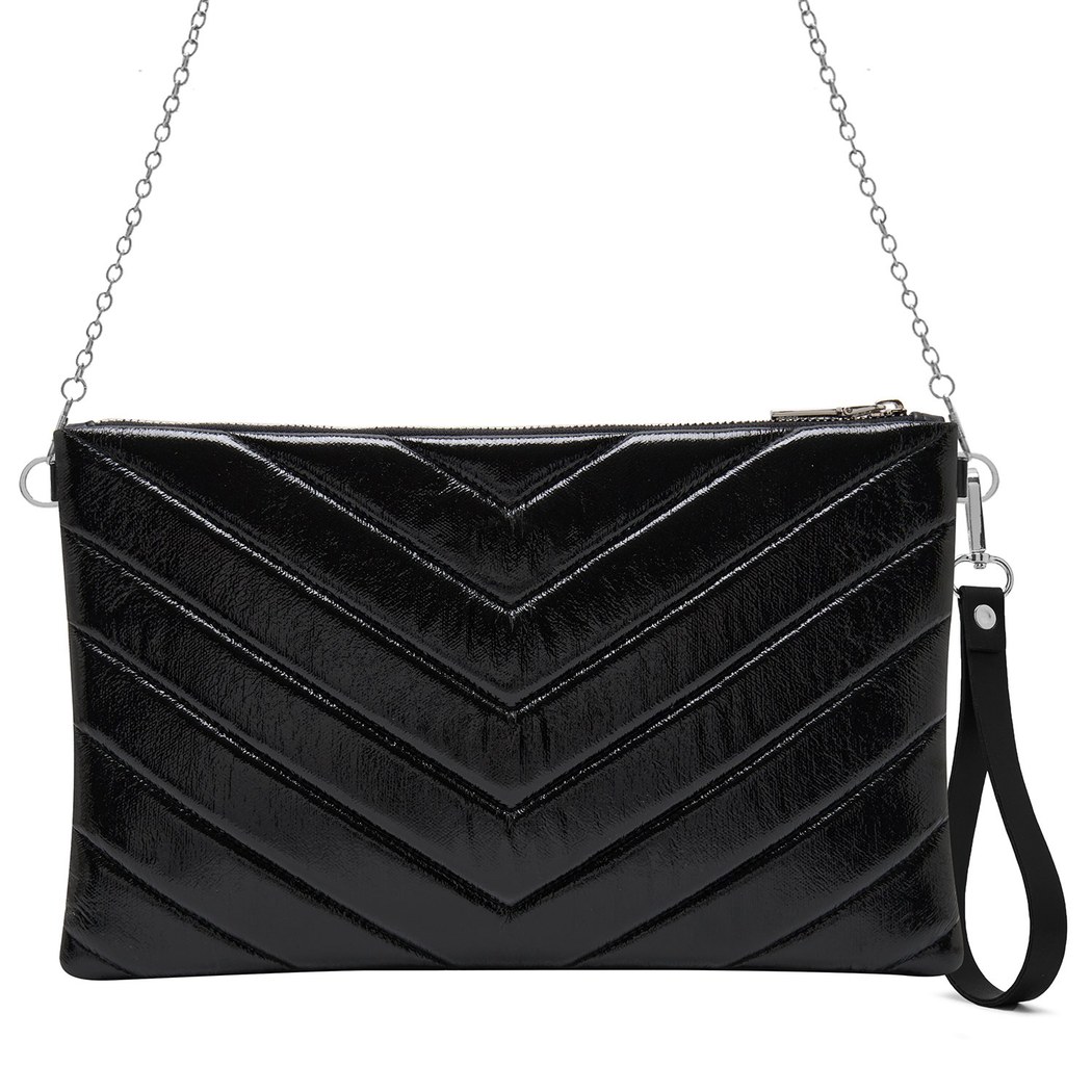 Belize Siyah Kadın Kapitone Portföy Çanta