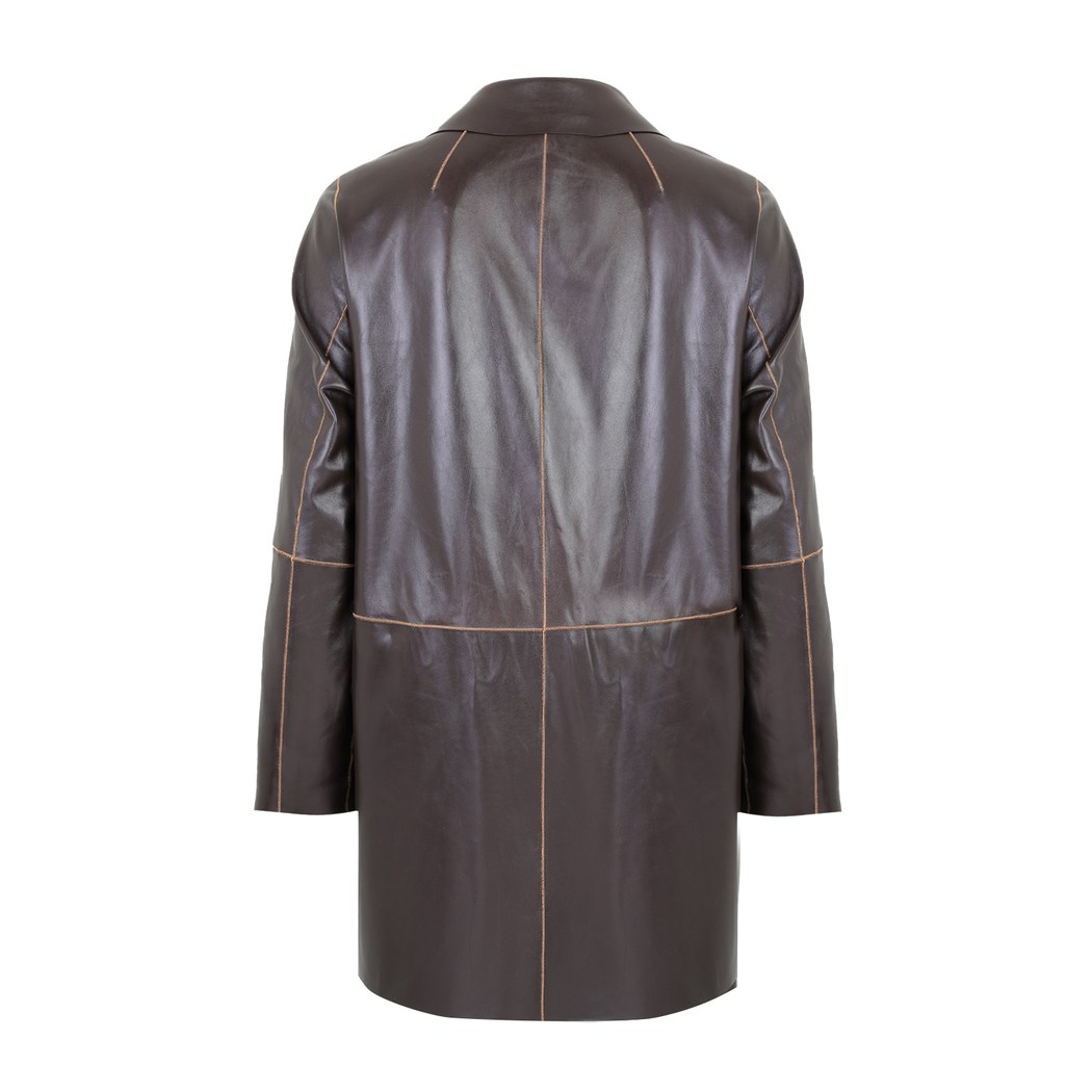 Bena Konyak Kadın Çift Taraflı Süet Deri Pardösü