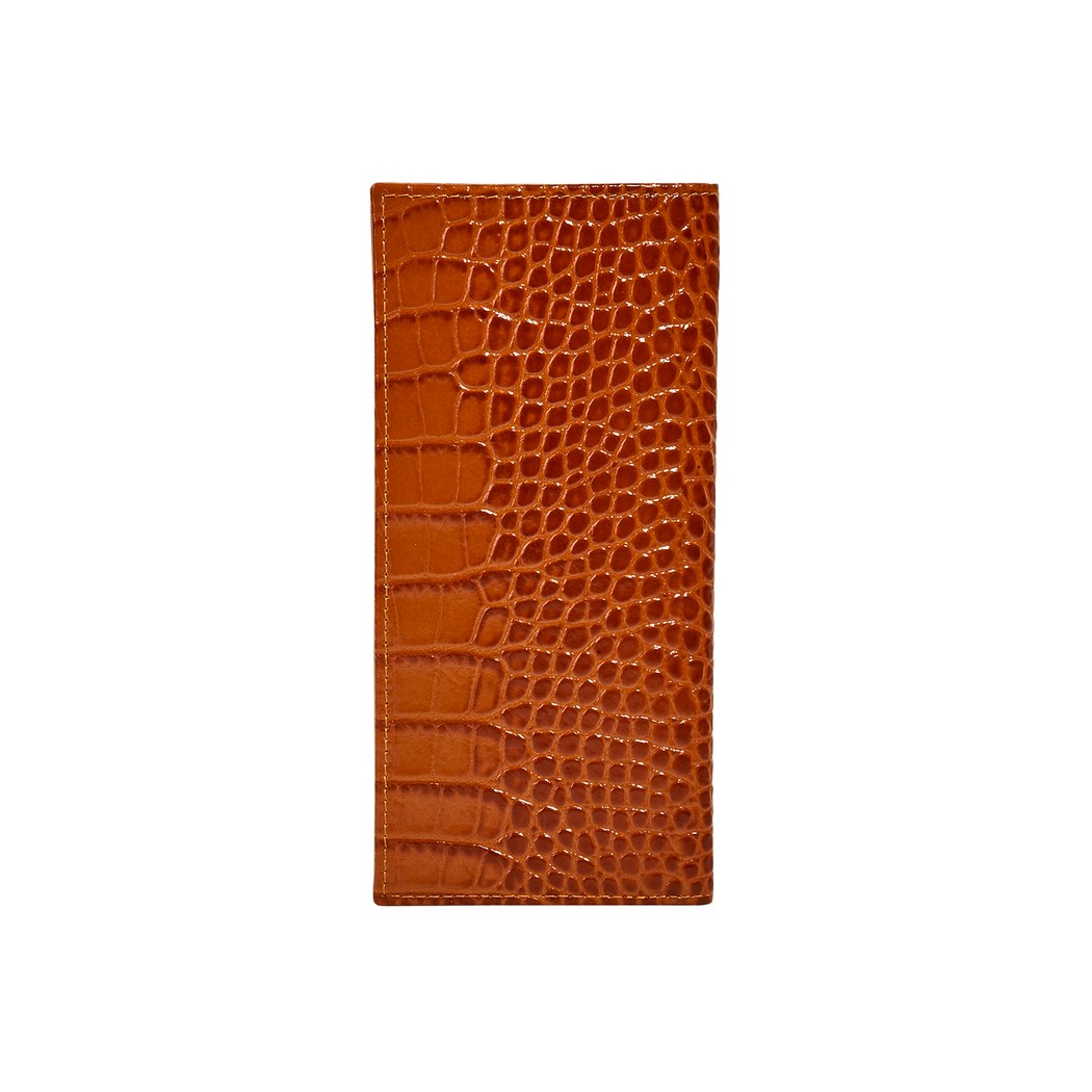 Benigna Erkek Kroko Baskılı Deri Kartlık