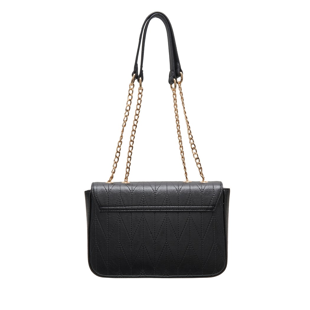Benoit Siyah Kadın Zincir Detaylı Omuz Çantası