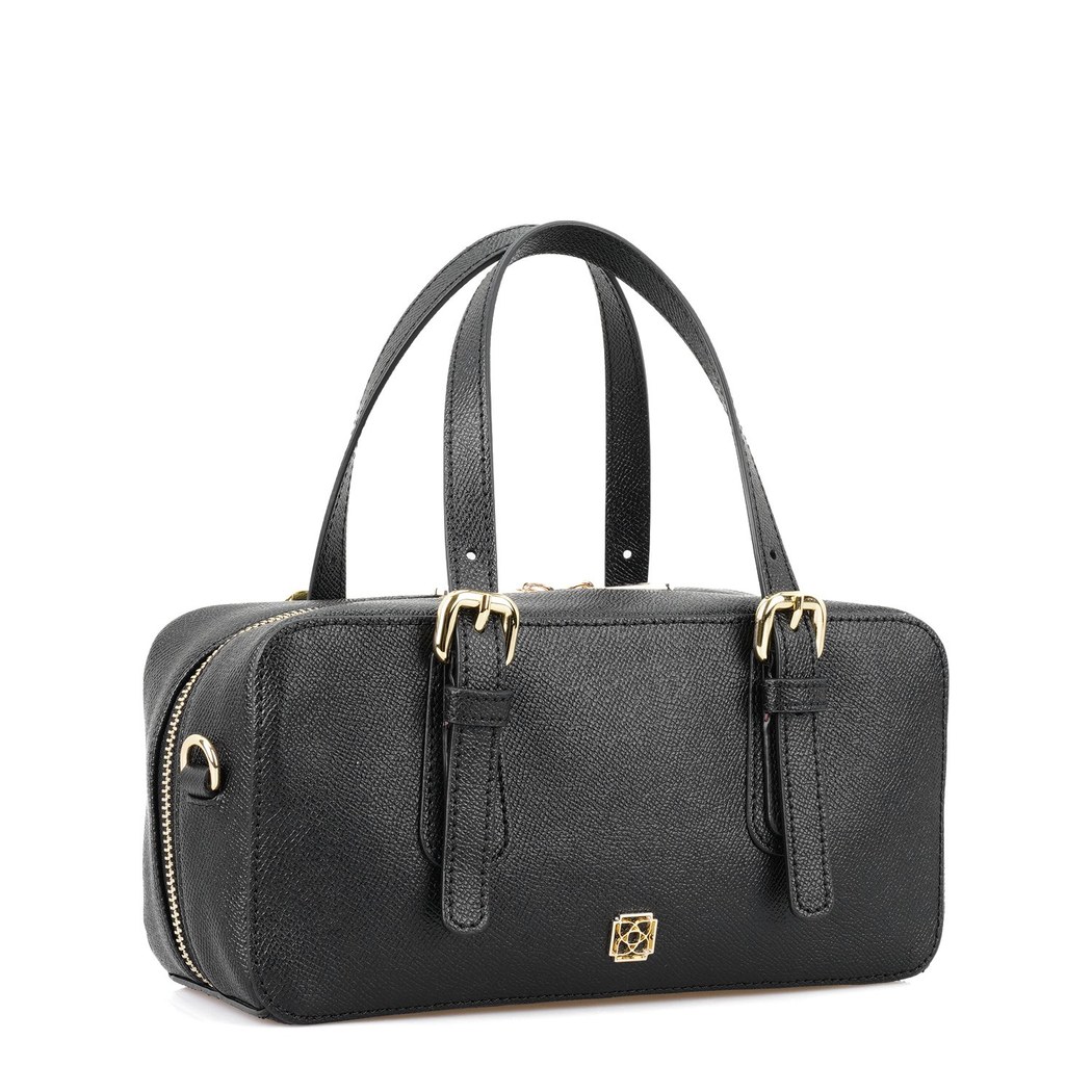 Bent Siyah Kadın Deri El Çantası