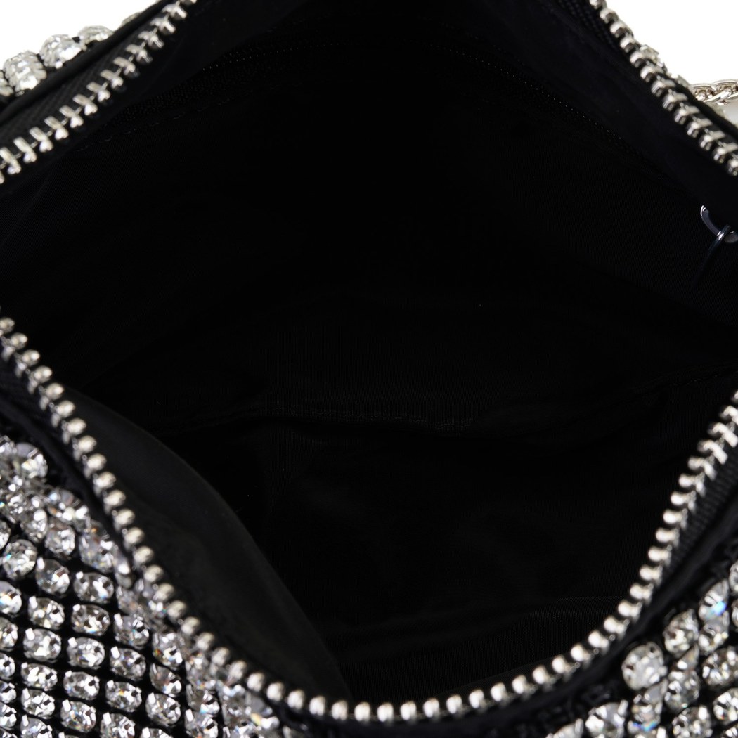 Berenice Siyah Kadın Parlak Taşlı Gece Çantası