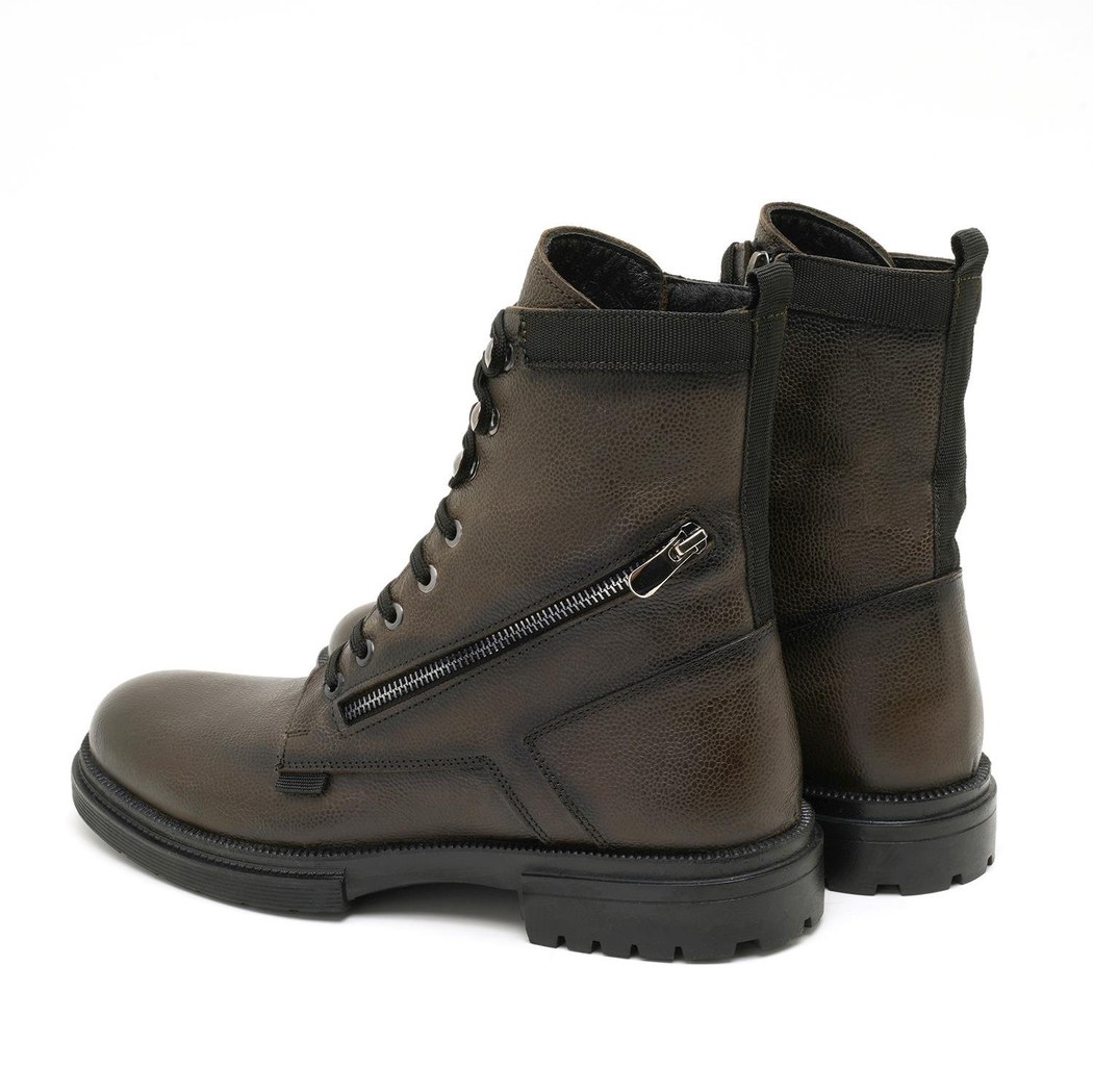 Bernal Haki Erkek Deri Bot