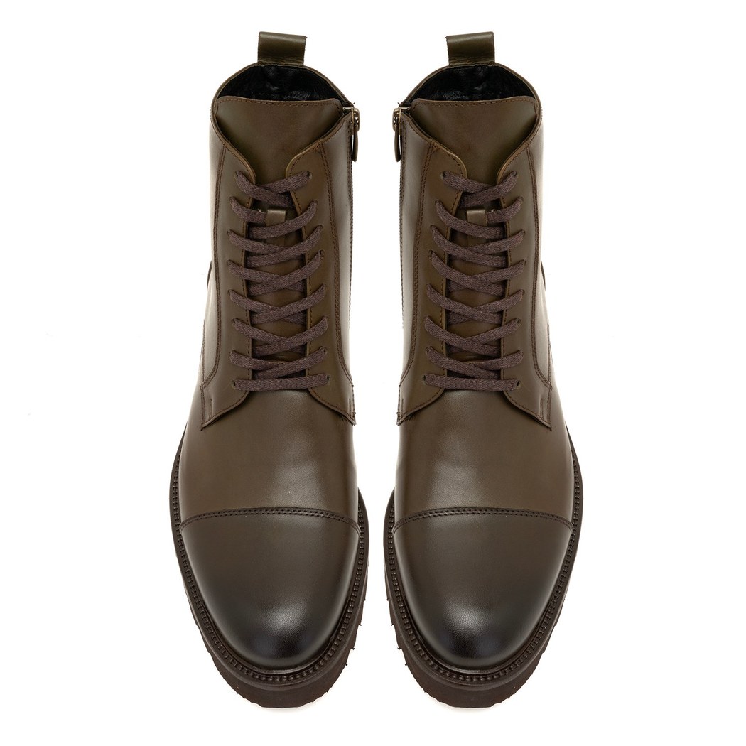 Bertina Haki Erkek Deri Bot