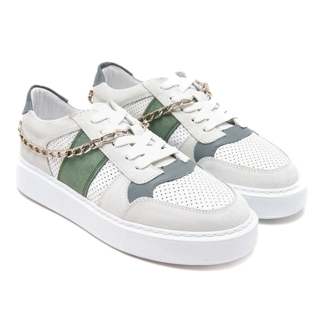 Betty Beyaz Kadın Deri Spor Ayakkabı