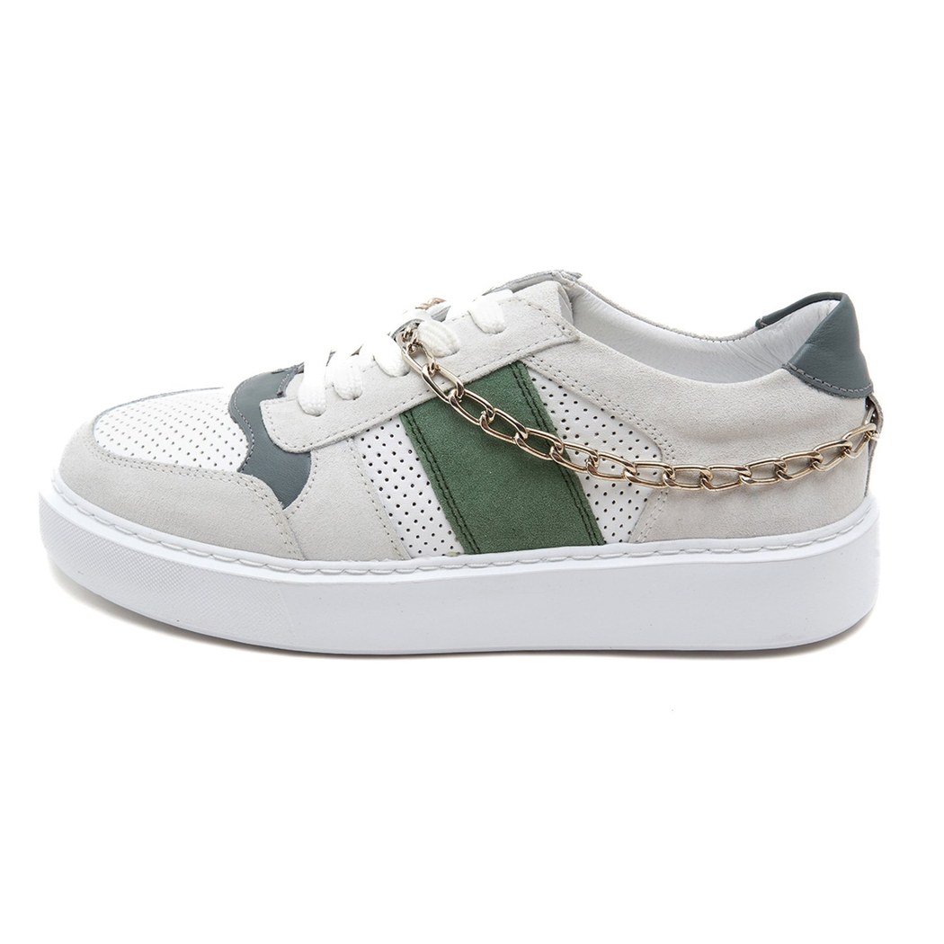 Betty Beyaz Kadın Deri Spor Ayakkabı