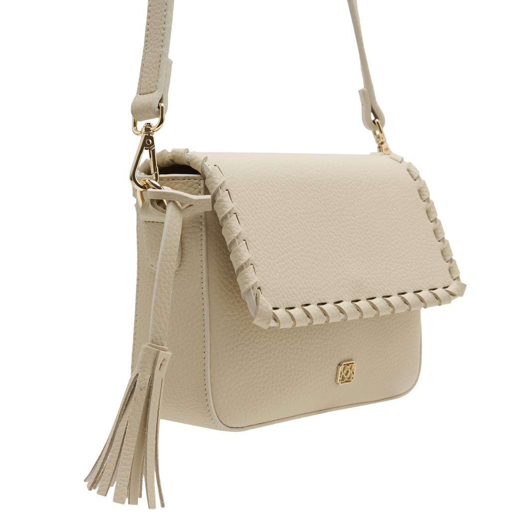 Beyaz Abelia Kadın Postacı Çantası