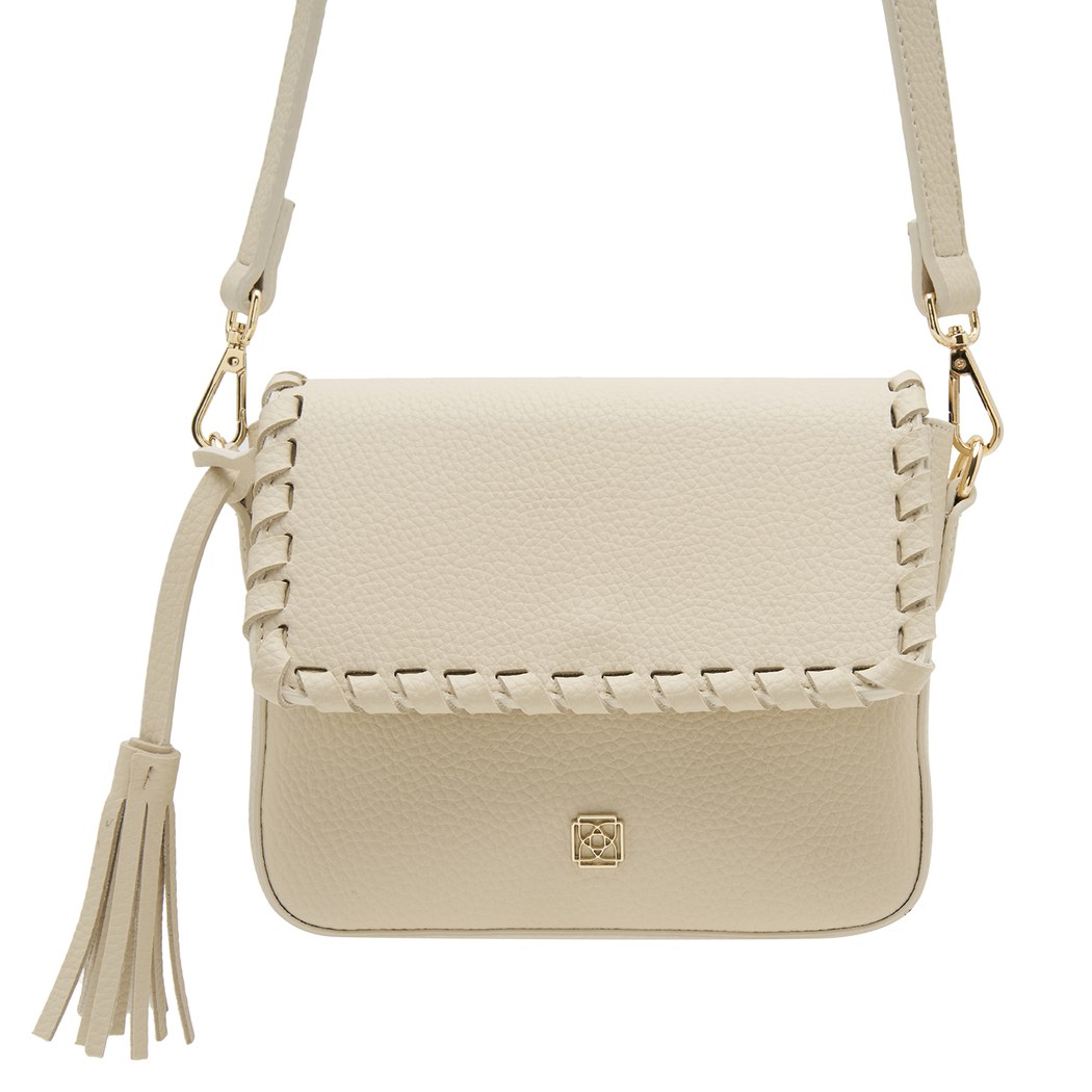 Beyaz Abelia Kadın Postacı Çantası