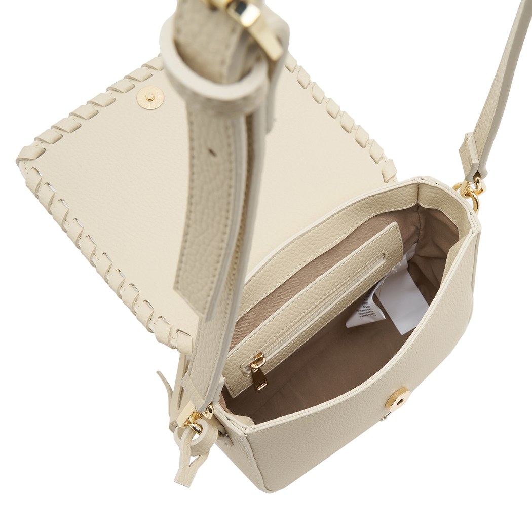 Beyaz Abelia Kadın Postacı Çantası