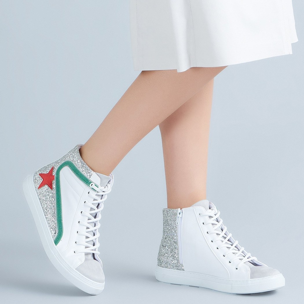 Beyaz Alanza Kadın Spor Ayakkabı