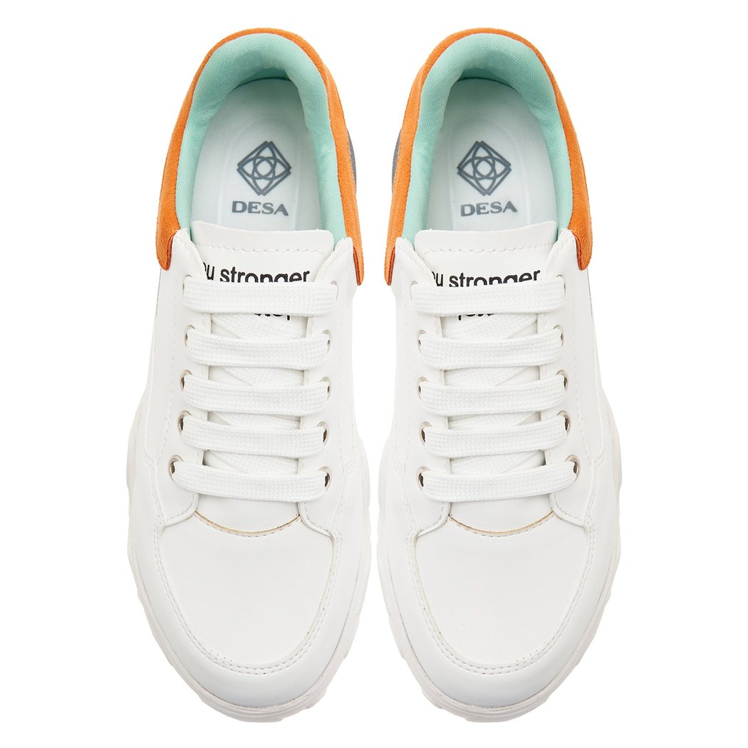 Beyaz Cali Kadın Spor Ayakkabı