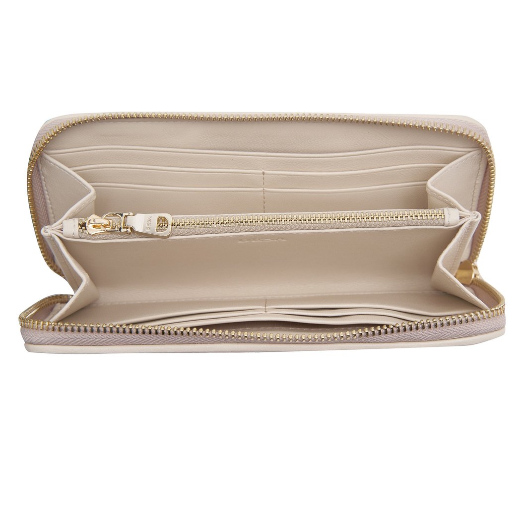 Beyaz Danny Kapitone Deri Cüzdan