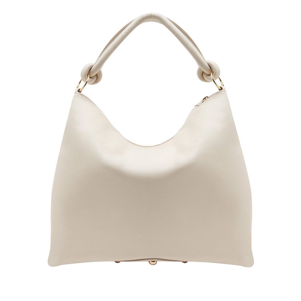 Beyaz Dauer Kadın Deri Omuz Askılı Çanta