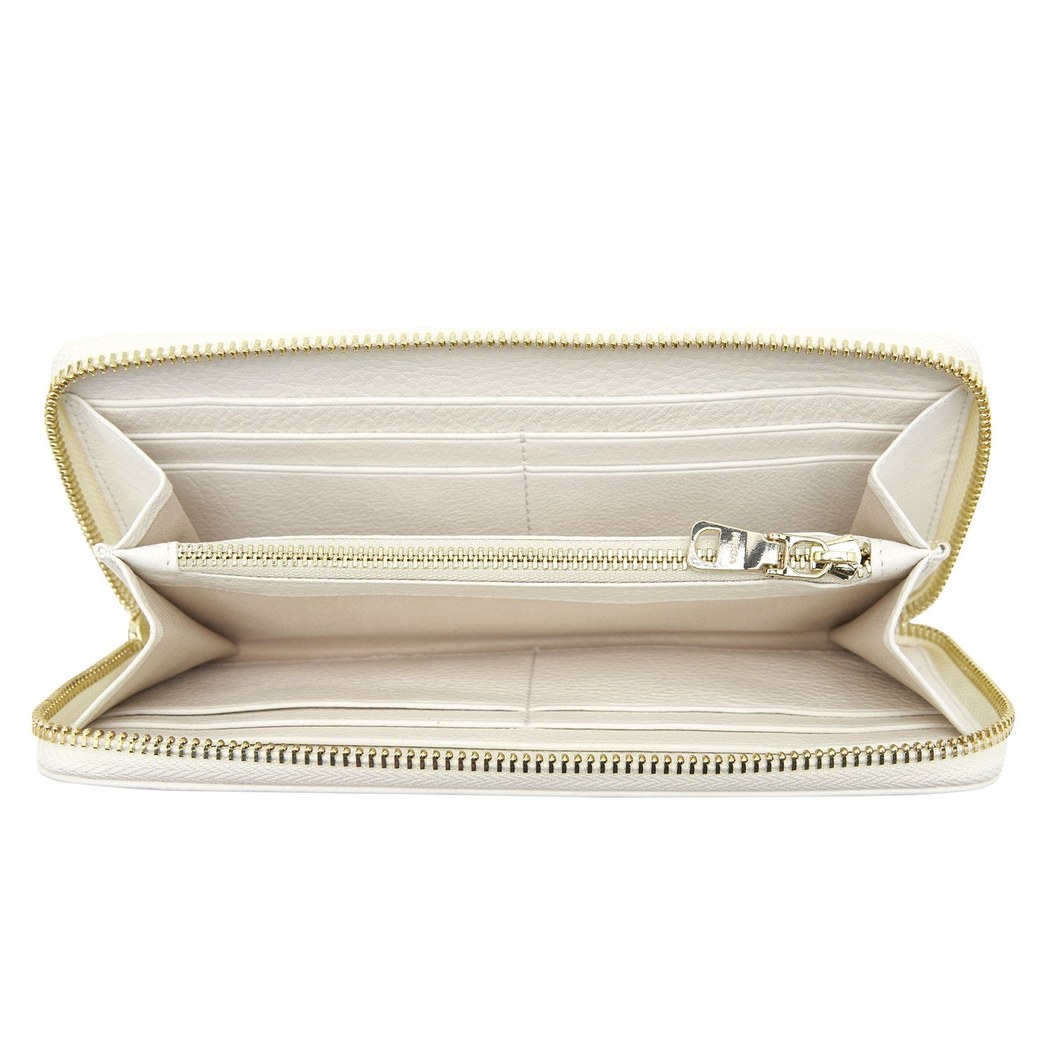 Beyaz Kadın Deri Cüzdan