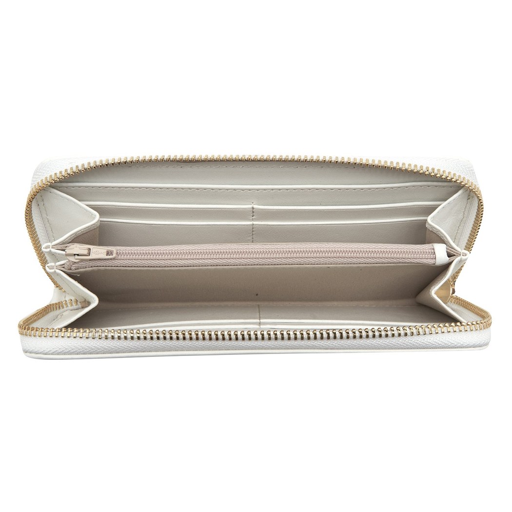 Beyaz Kadın Deri Cüzdan