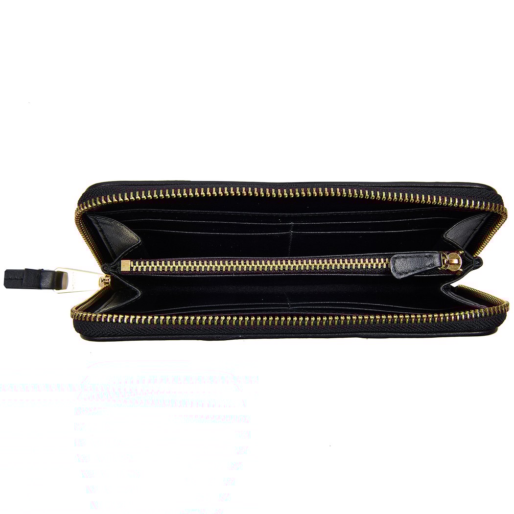 Beyaz Kadın Perfore Deri Cüzdan