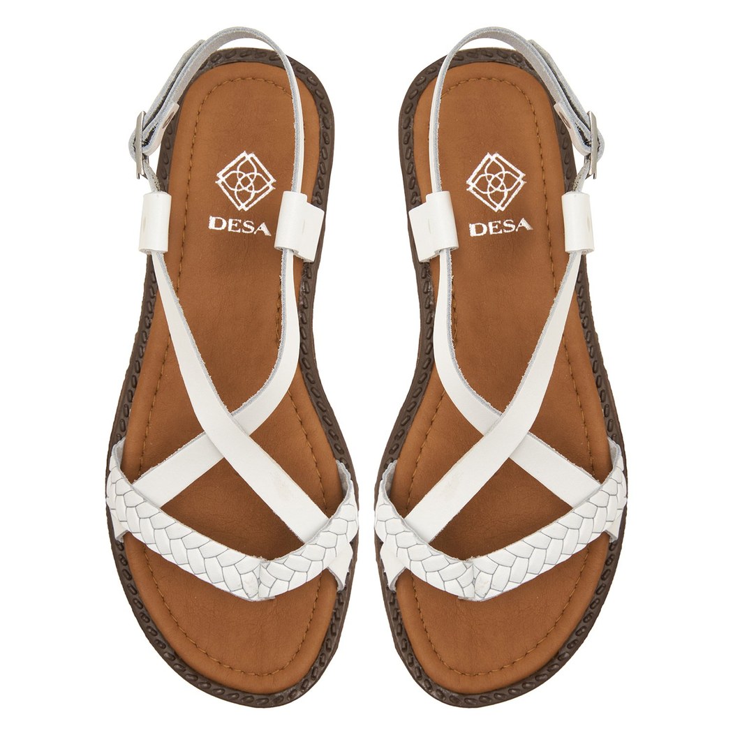 Beyaz Violetta Kadın Sandalet