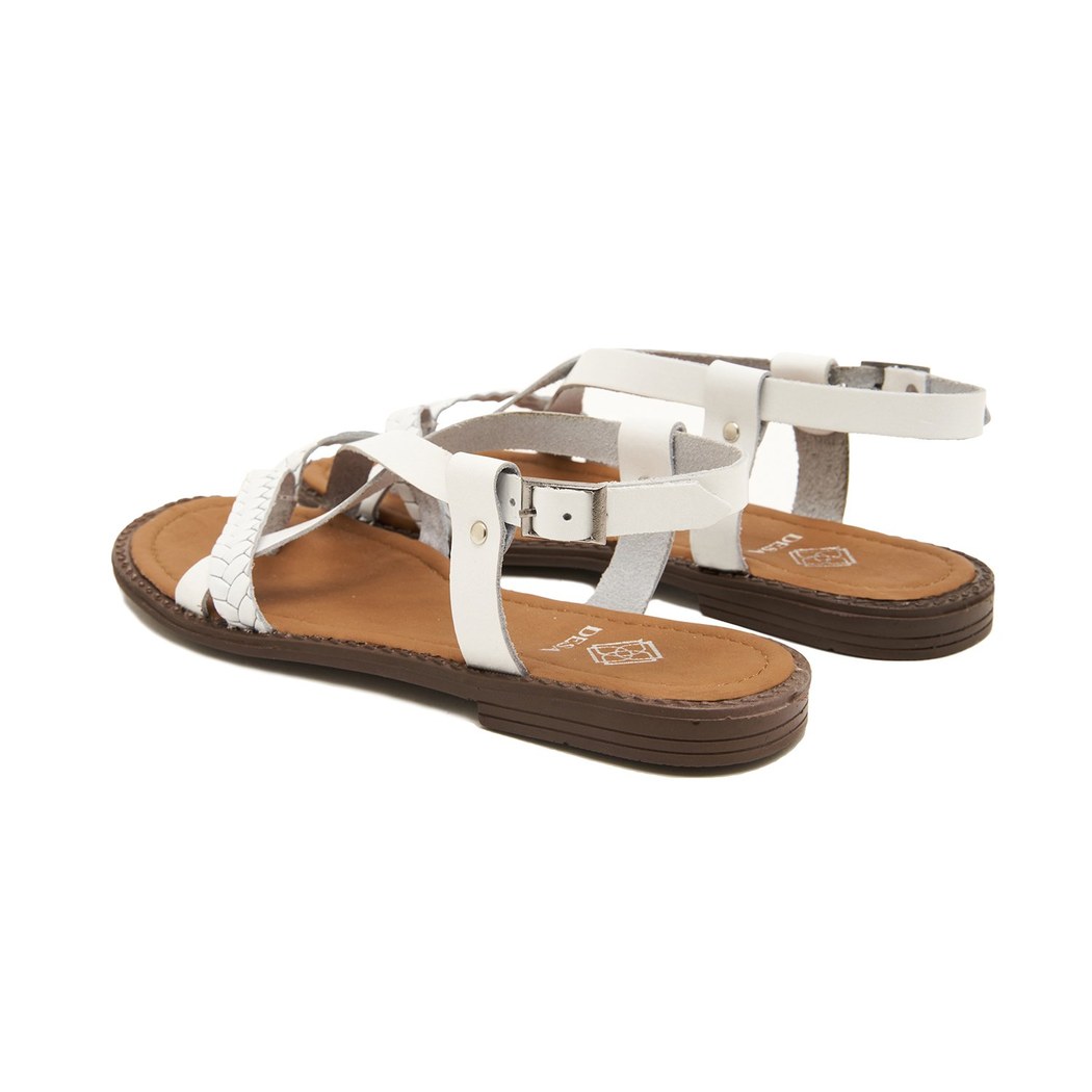 Beyaz Violetta Kadın Sandalet