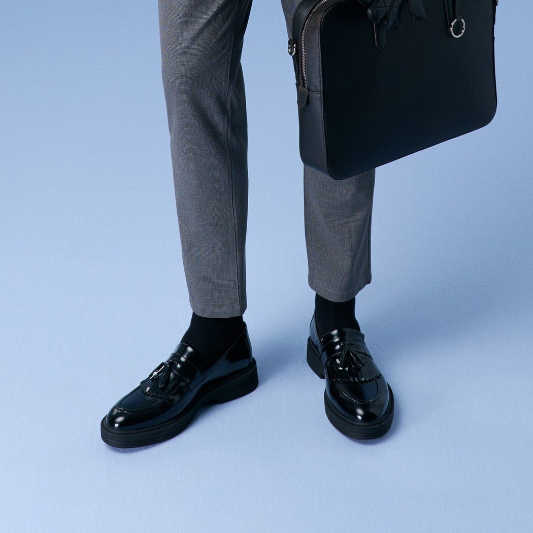 Bhorem Siyah Erkek Deri Günlük Ayakkabı