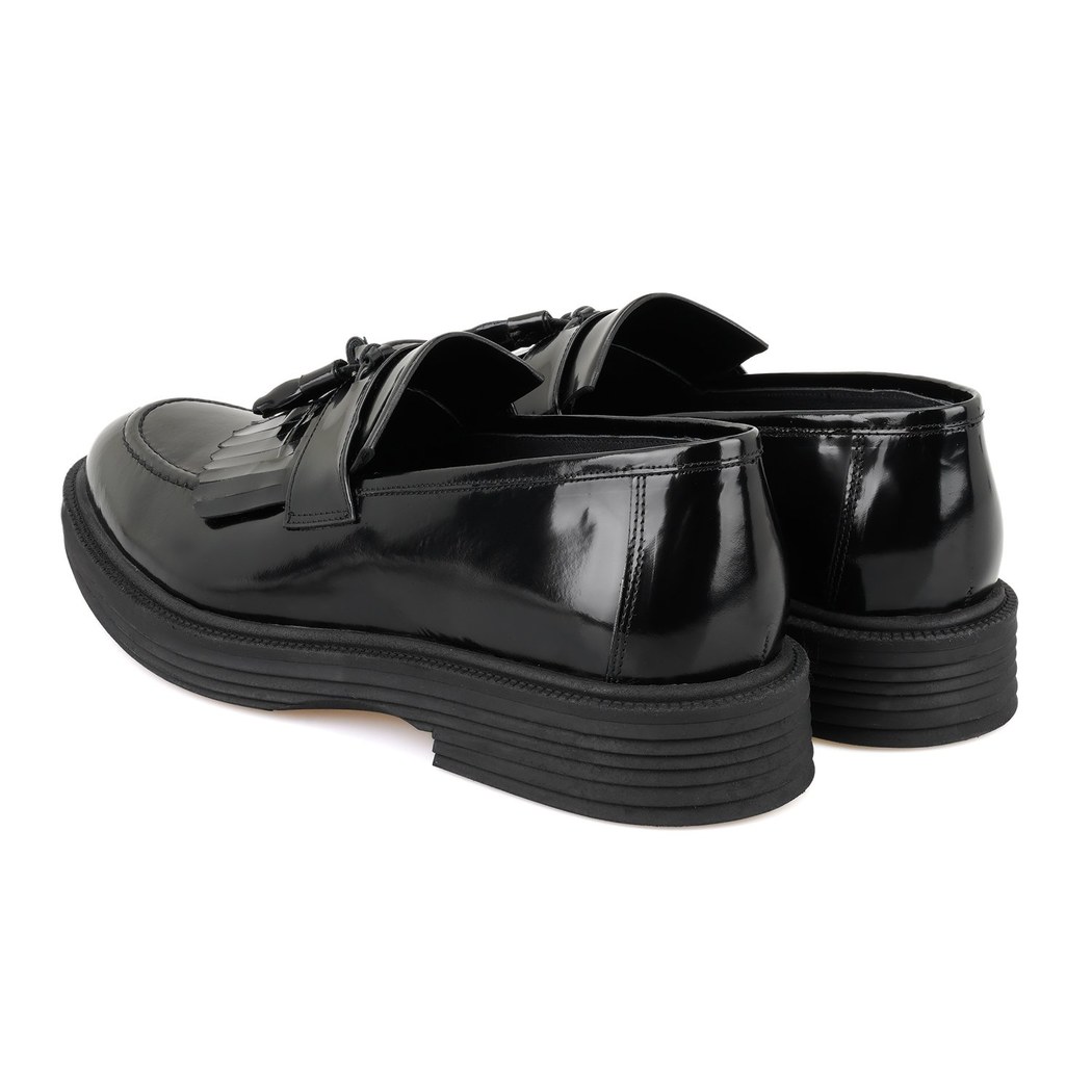 Bhorem Siyah Erkek Deri Günlük Ayakkabı