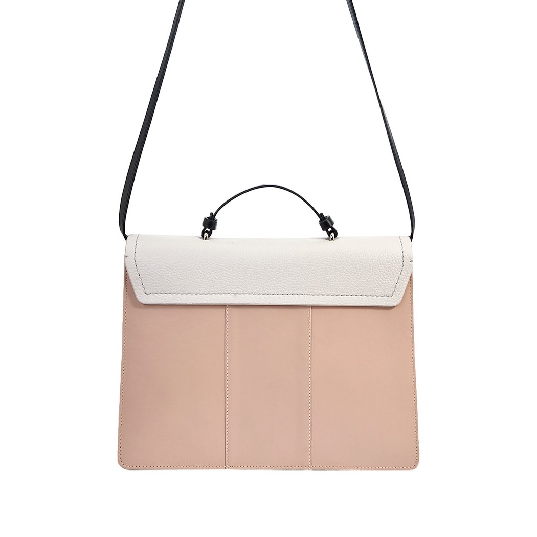 Bianca Bej Kadın Deri Omuz Çantası