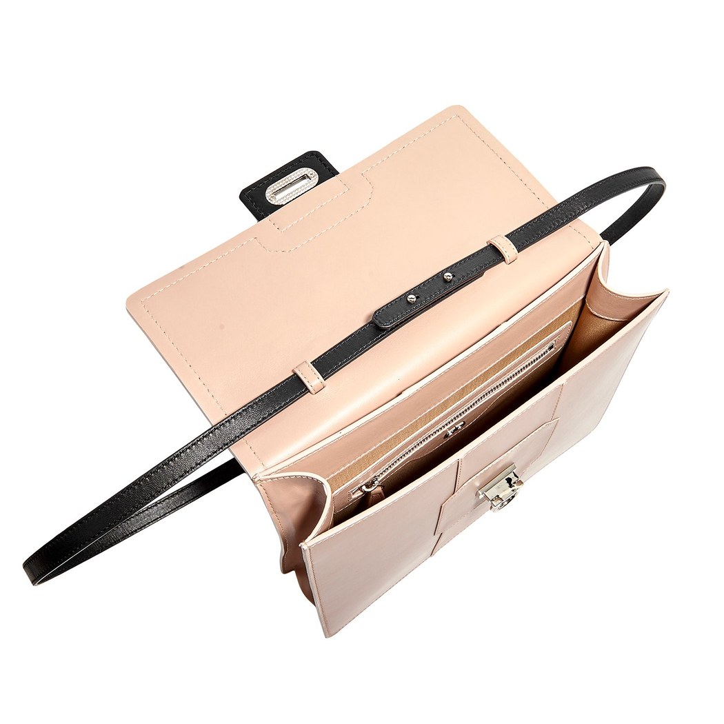 Bianca Bej Kadın Deri Omuz Çantası