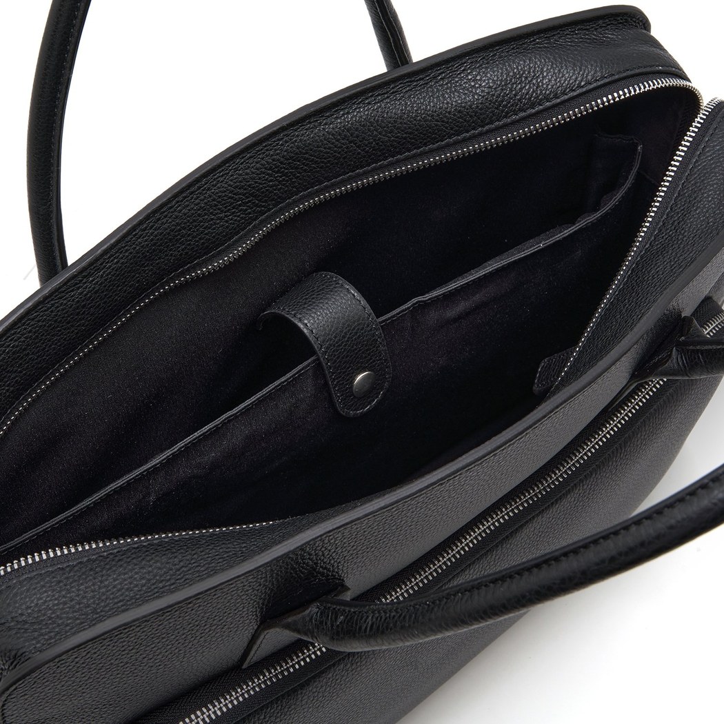 Bing Siyah Erkek Deri Evrak Çantası