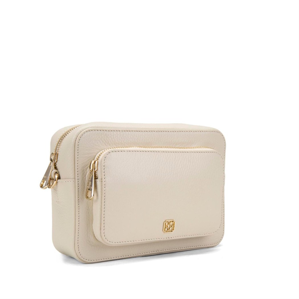 Bingo Bej Kadın Deri Omuz Çantası