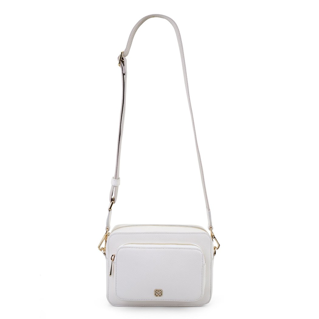 Bingo Beyaz Kadın Deri Omuz Çantası