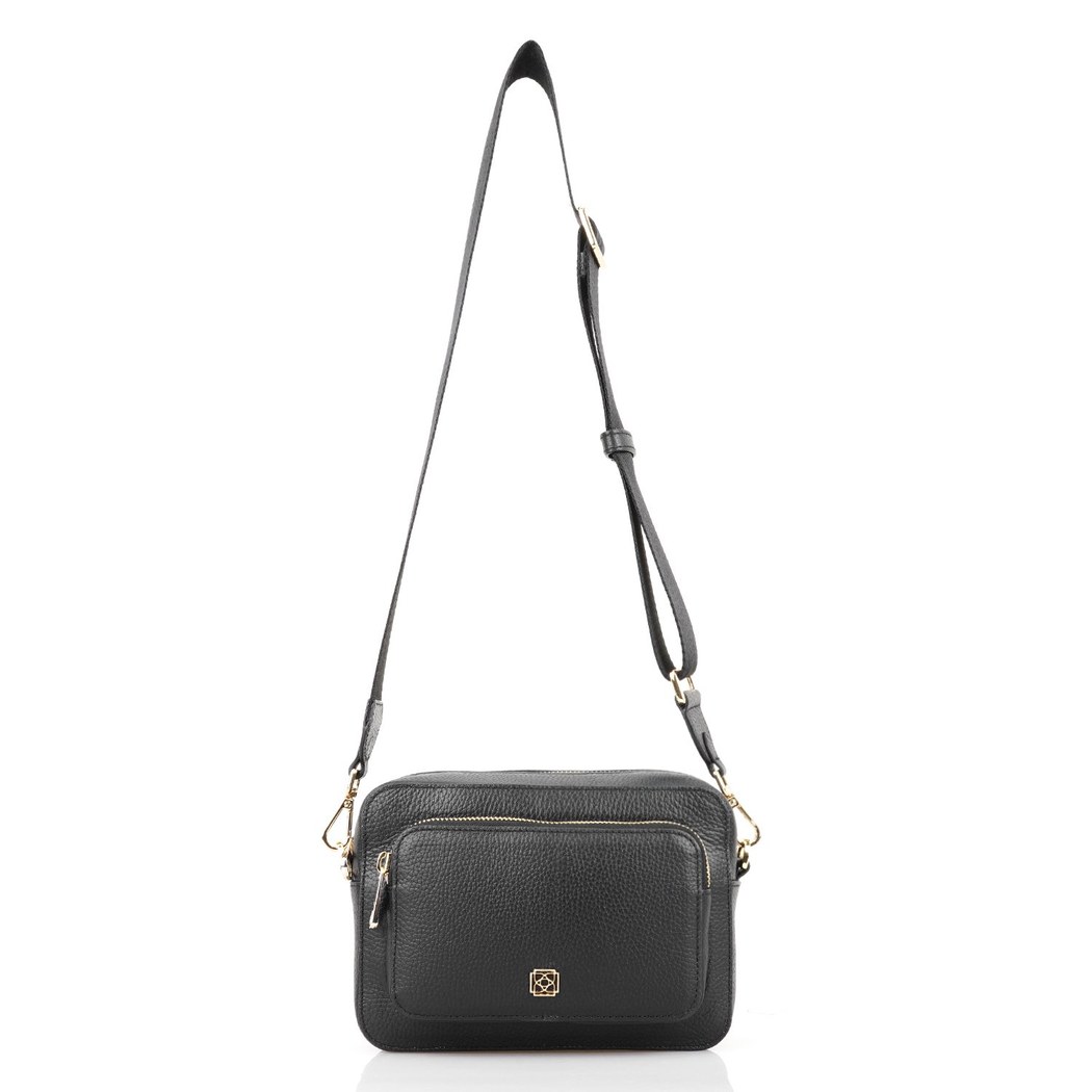 Bingo Siyah Kadın Deri Omuz Çantası