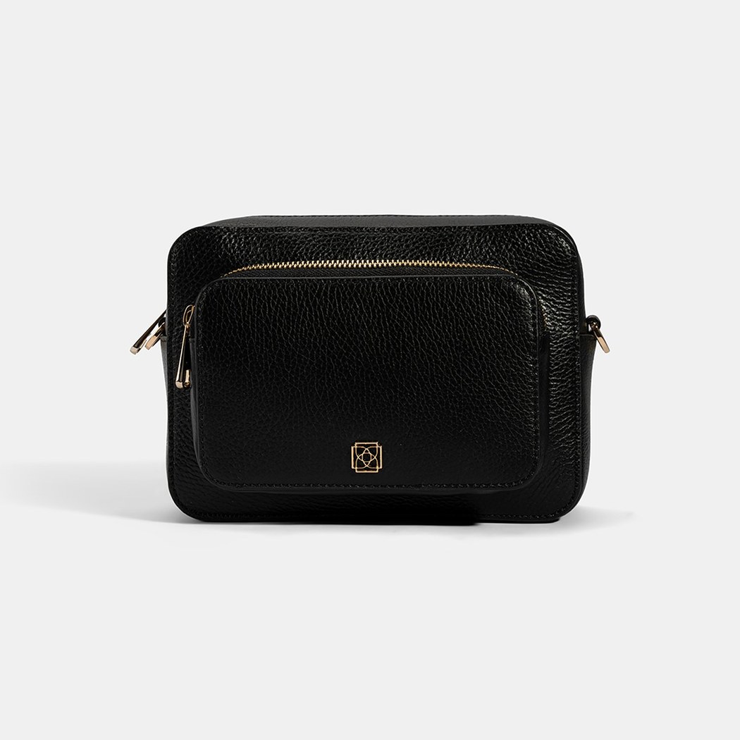 Bingo Siyah Kadın Deri Omuz Çantası