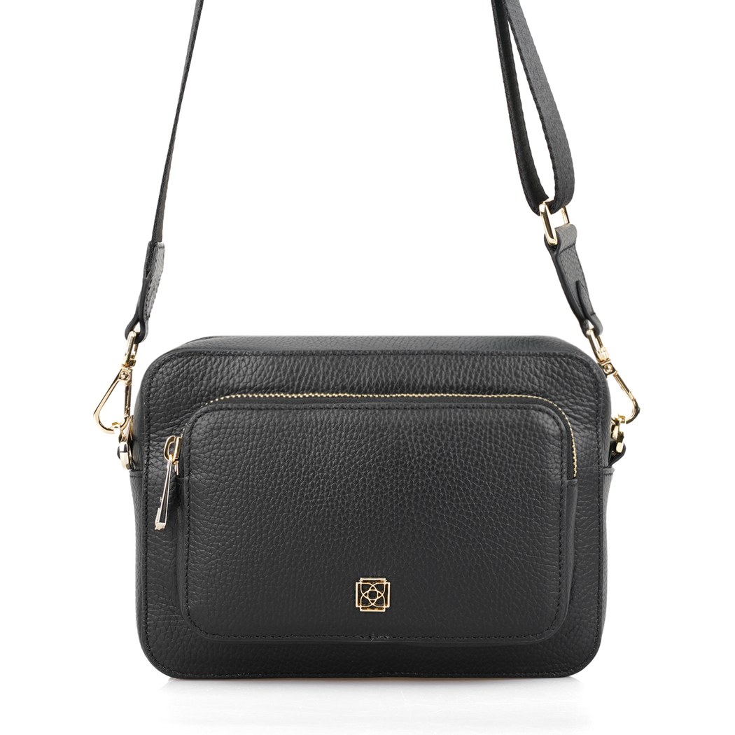 Bingo Siyah Kadın Deri Omuz Çantası