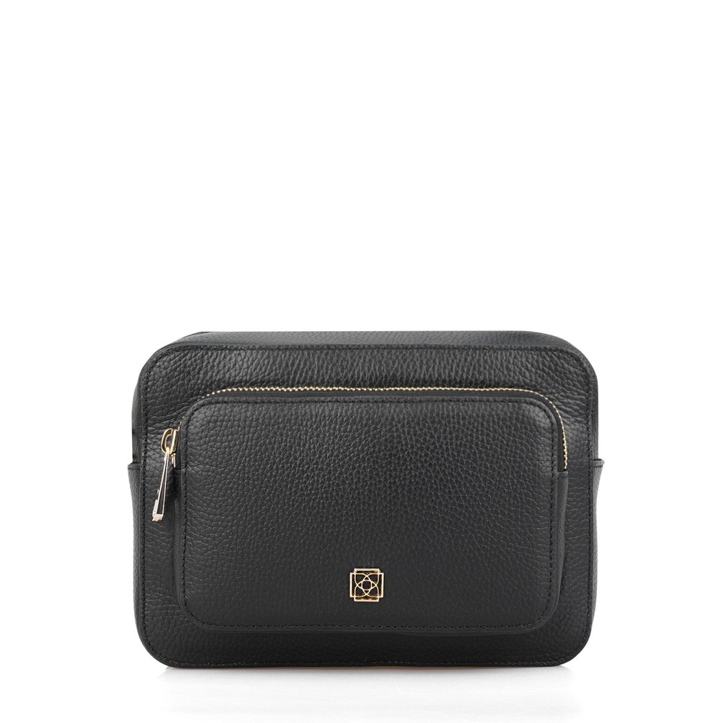 Bingo Siyah Kadın Deri Omuz Çantası