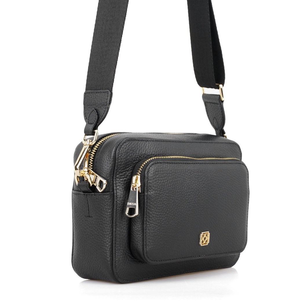 Bingo Siyah Kadın Deri Omuz Çantası