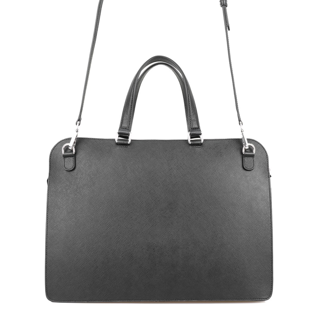 Birdie Siyah Deri Laptop Çantası