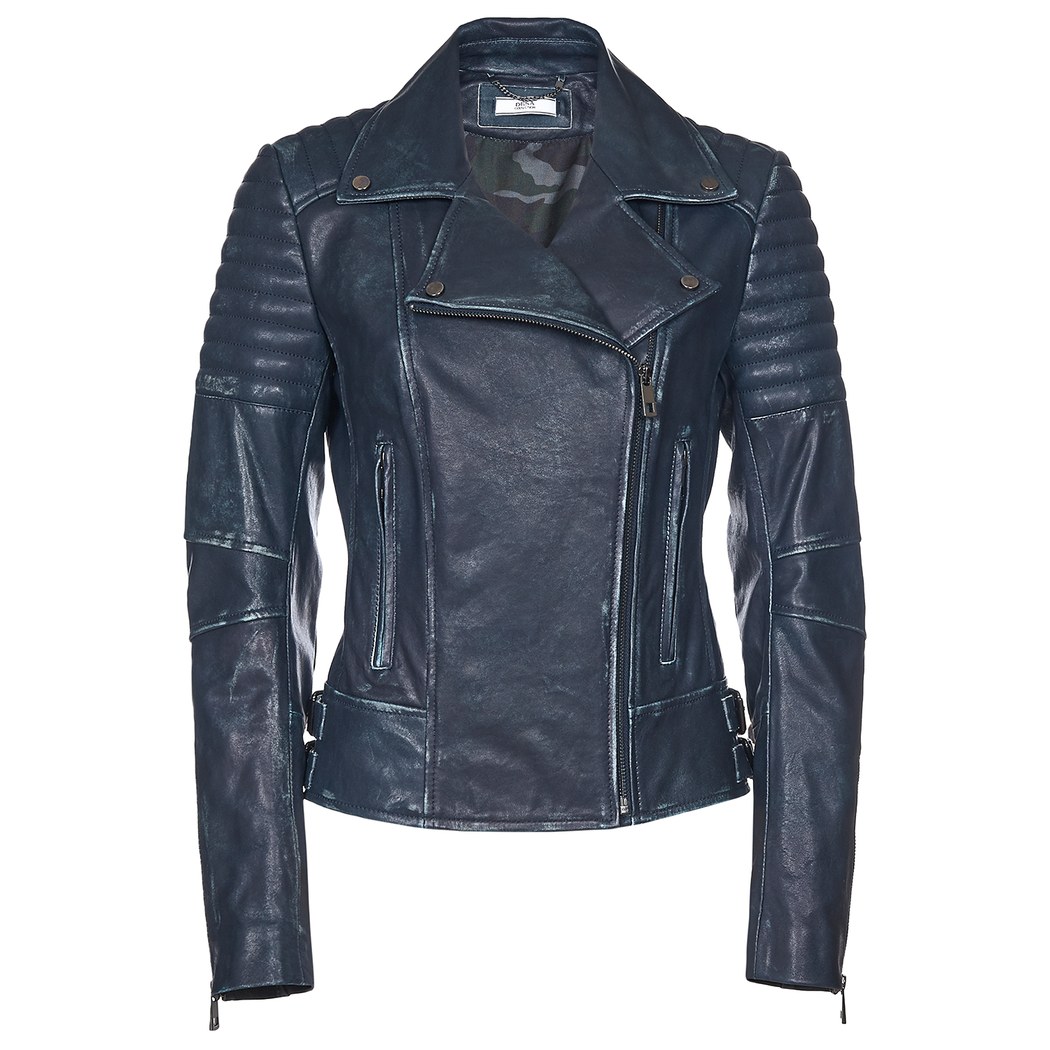 Bonita Kadın Deri Biker Mont