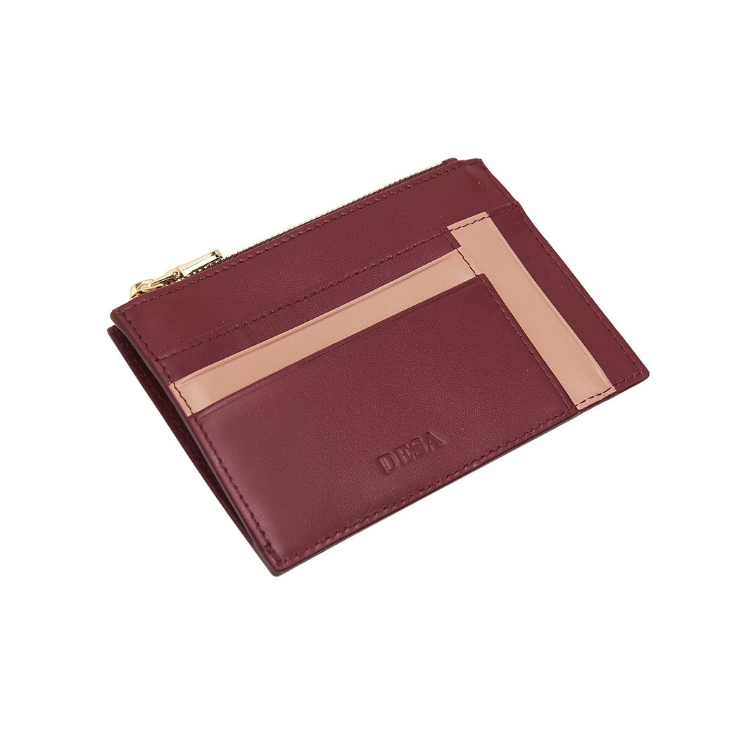 Bordo Adore Kadın Deri Kartlık