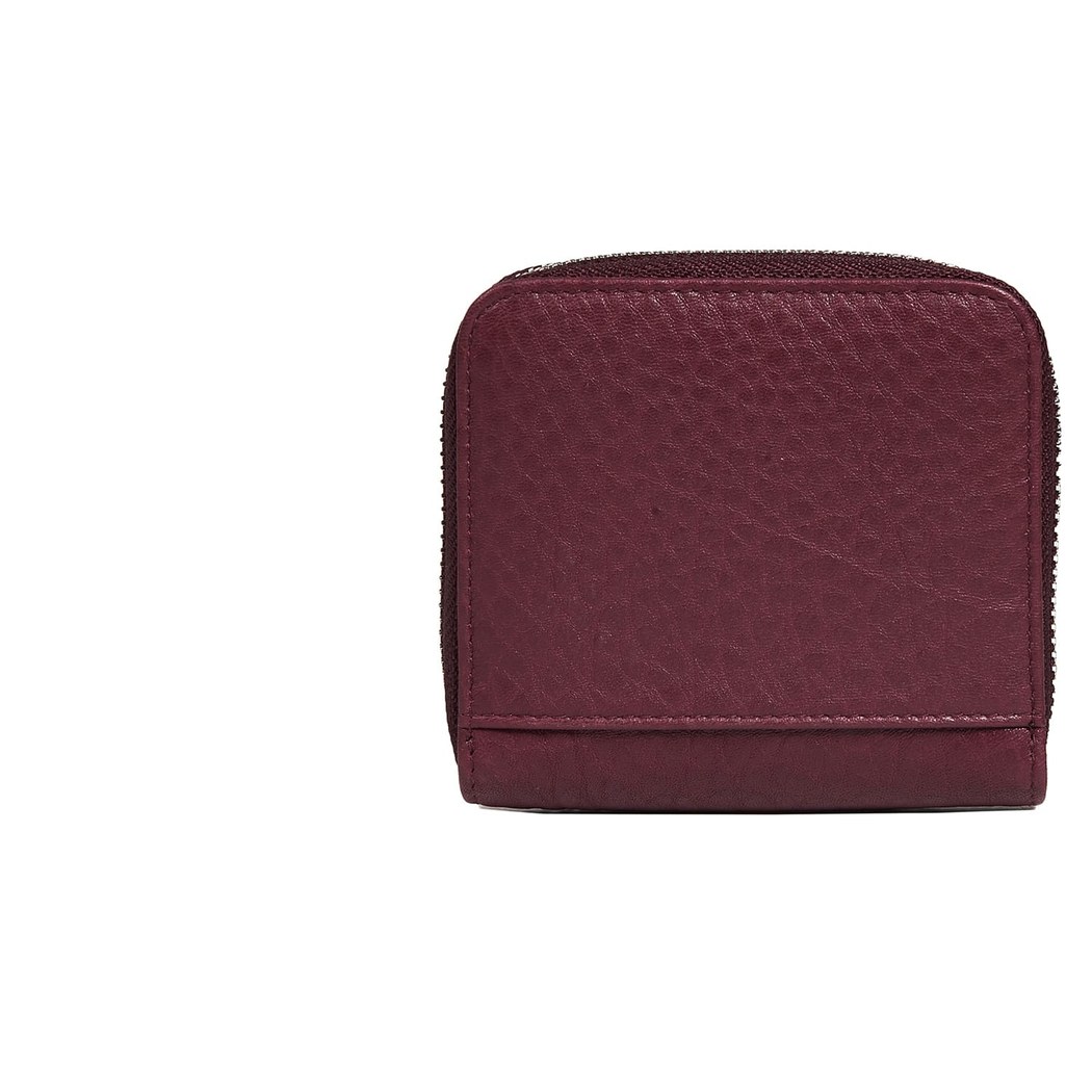Bordo D Logolu Kadın Deri Cüzdan