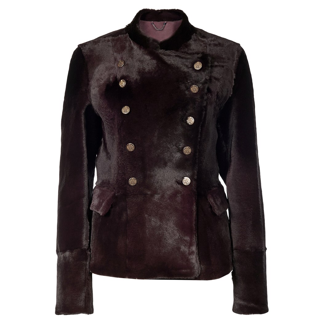 Bordo Dalila Kadın Kürk Ceket