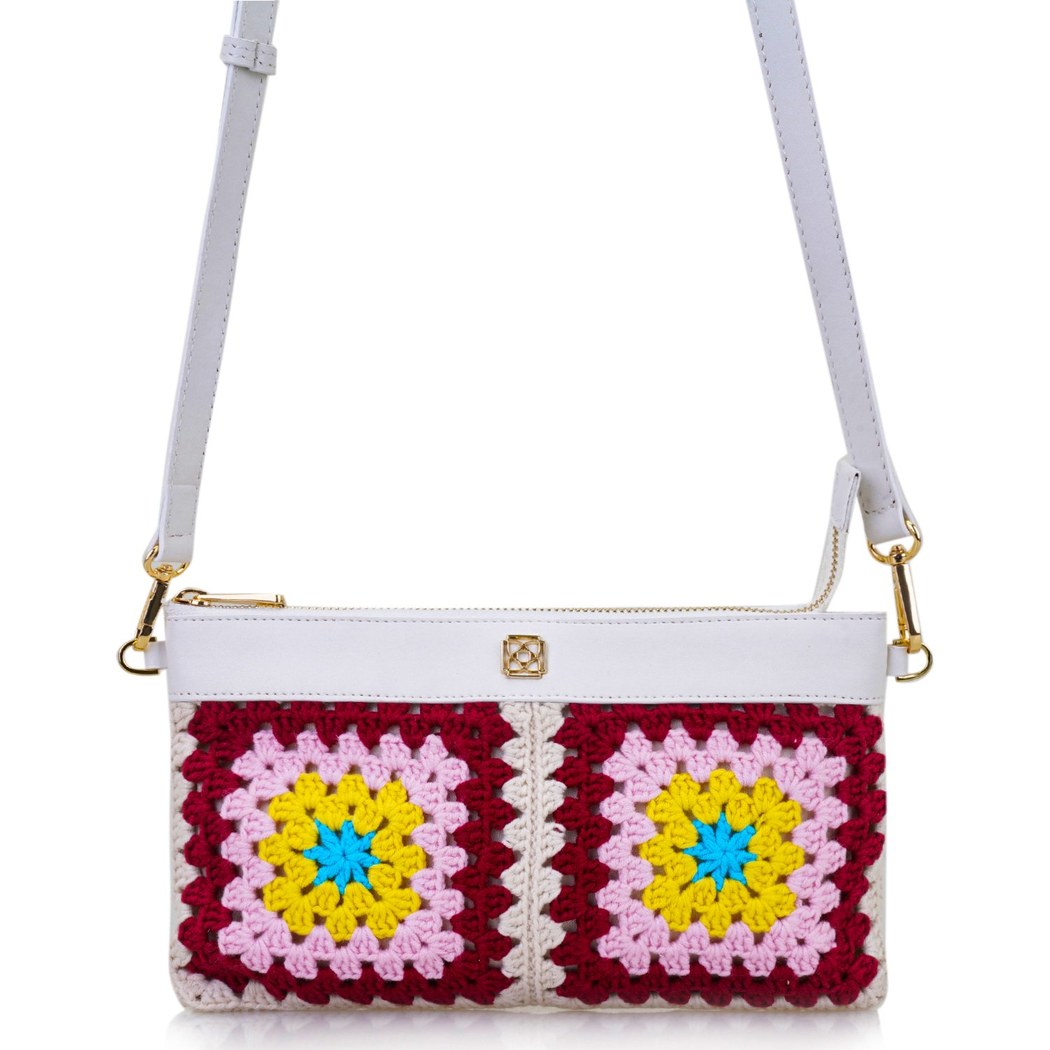 Bordo Kadın Örgülü Omuz Çantası